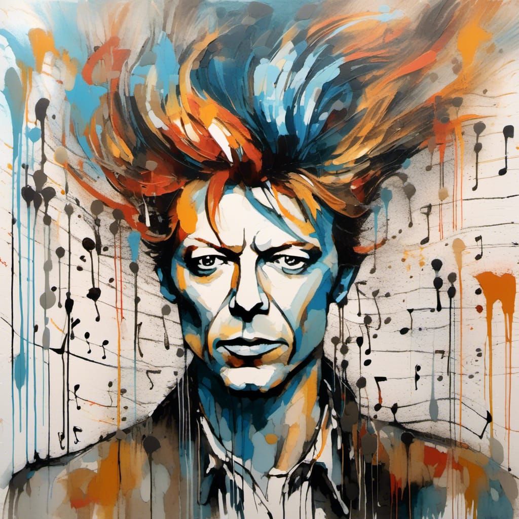 Portrait of David Bowie 3