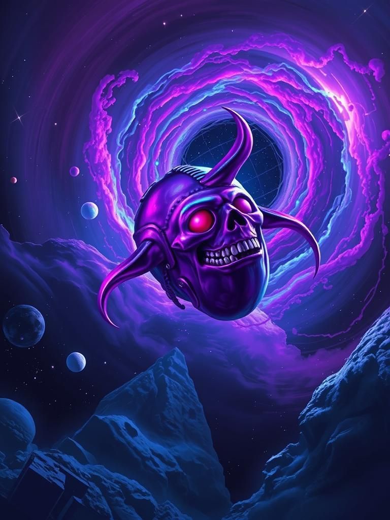 Vic Rattlehead Adrift in Deep Space