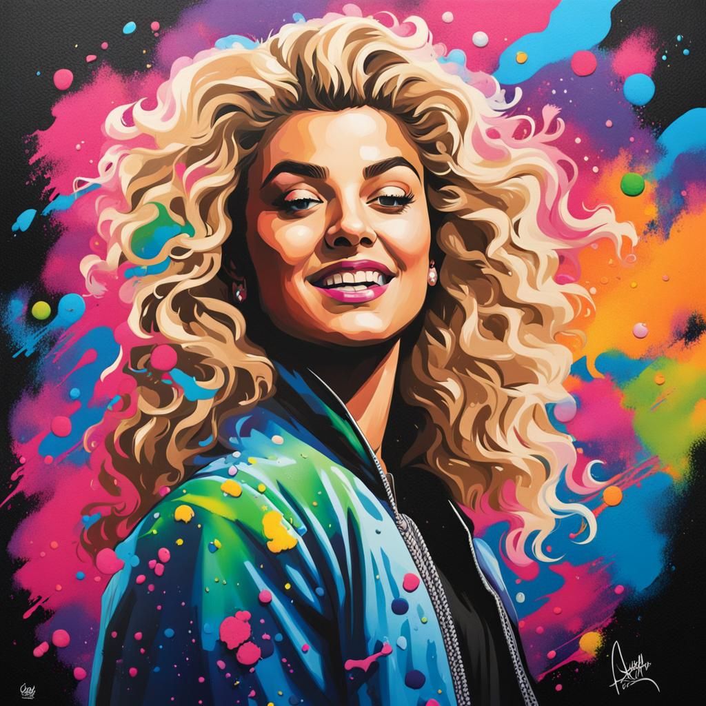Tori Kelly as Aurora in Graffiti Street Art