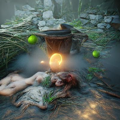 Minimalist Circle Design on Black Background