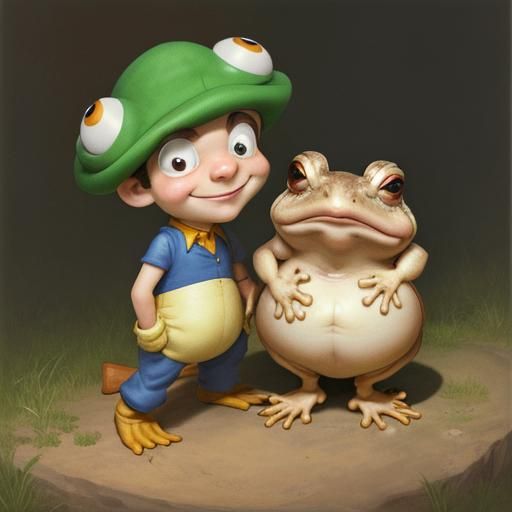 Toad and Son: TJ Toad Illustration