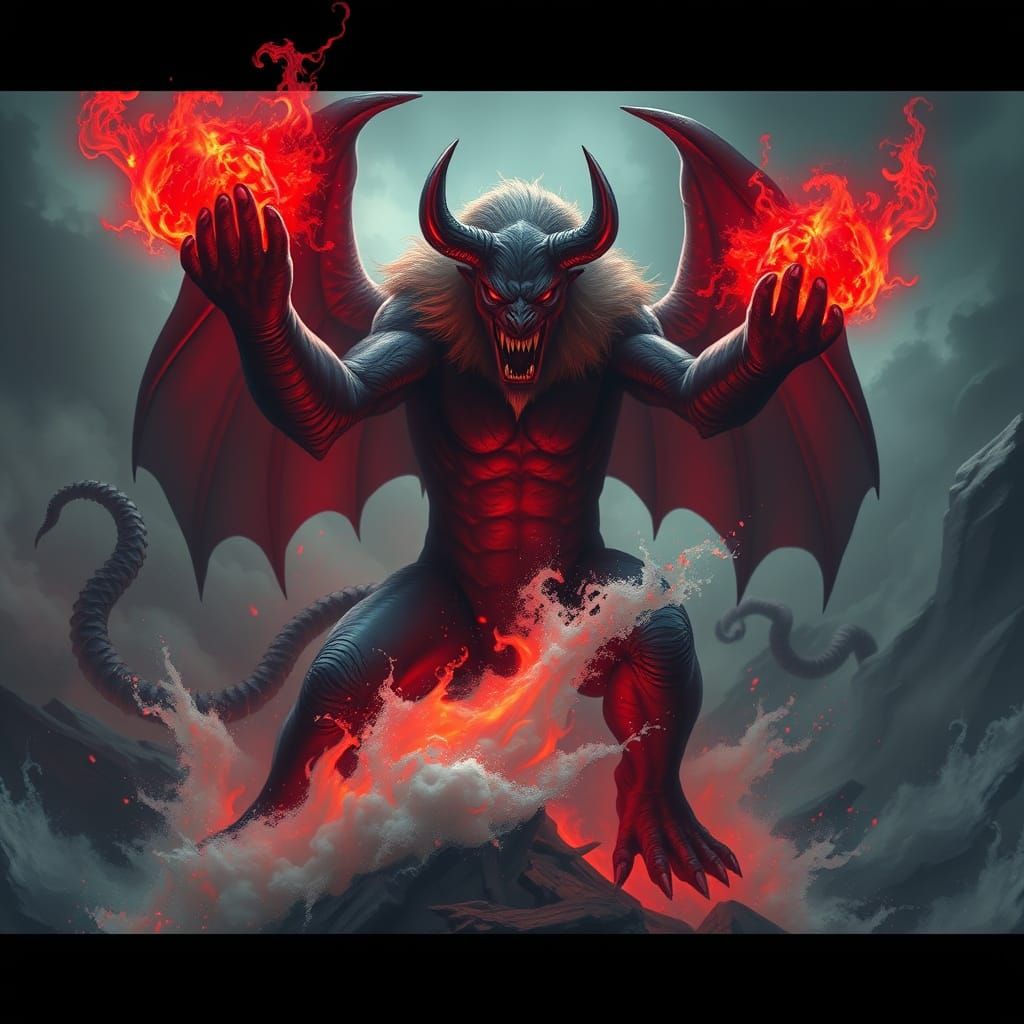 Apocalyptic Beast Rises from the Abyss