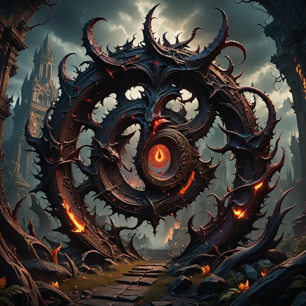 Demonic Number 60: Detailed Matte Painting