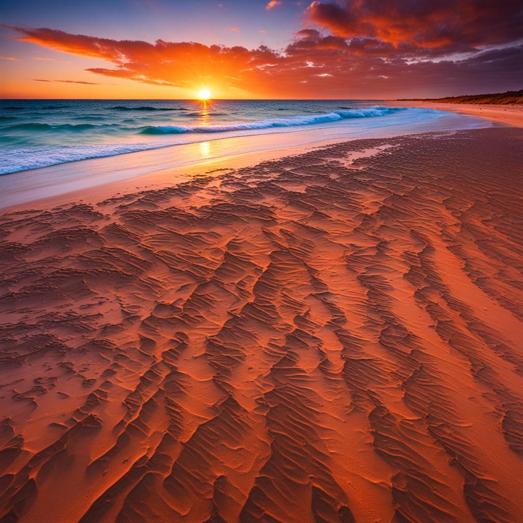 Ningaloo Coast Sunset: Western Australia Beach Photograph