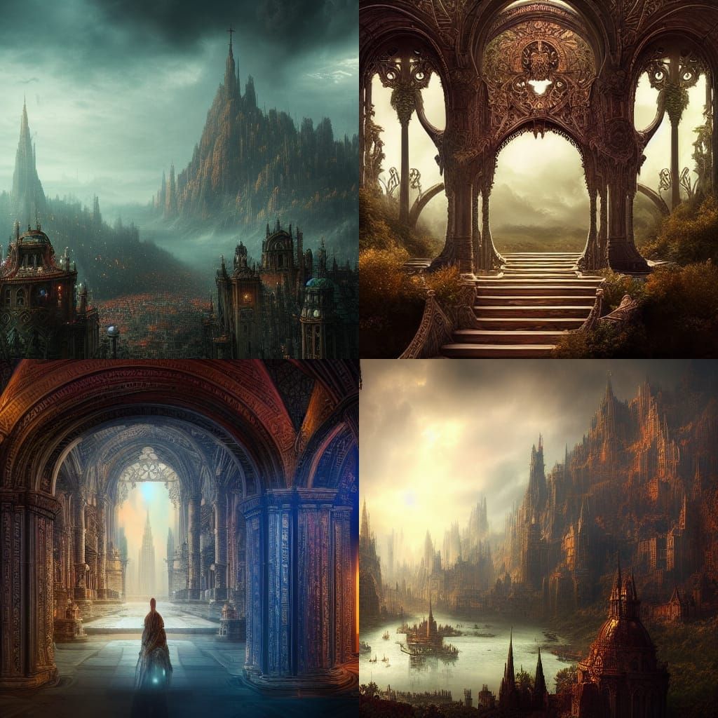 God's Eye View: Epic Cinematic Fantasy Art