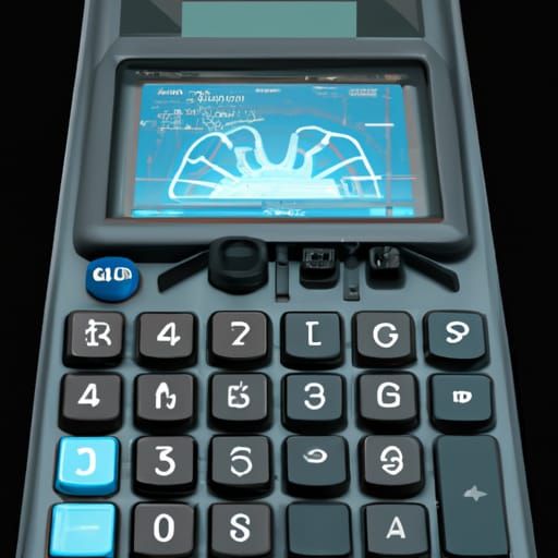 Futuristic Calculator with Glowing Interface