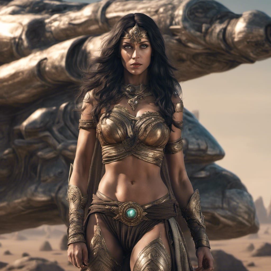 Hyperrealistic Dejah Thoris Close Up, 4K Ultra HD