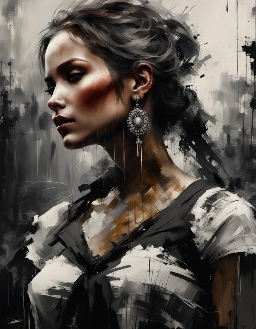 Portrait of beautiful woman