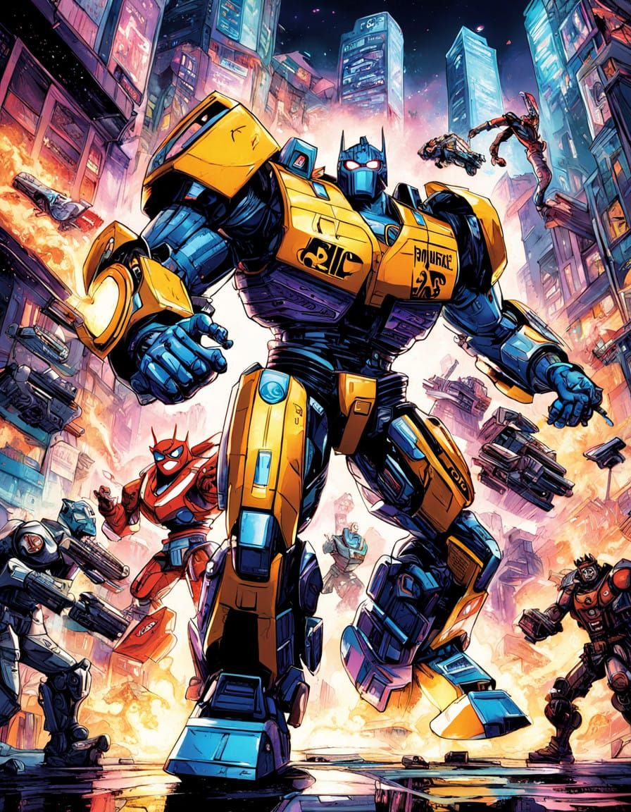Sesame Street Meets Transformers in Epic Comic Book Battle