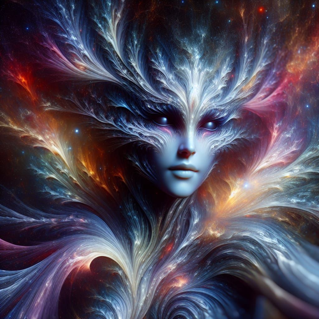 Interstellar Fairy: A Cosmic Digital Matte Painting