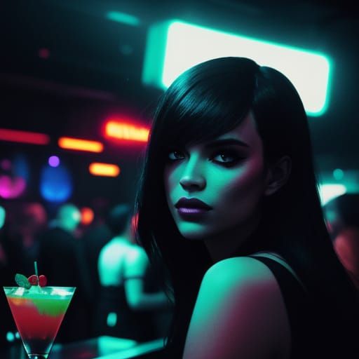 Neon Noir Club Scene in 4K