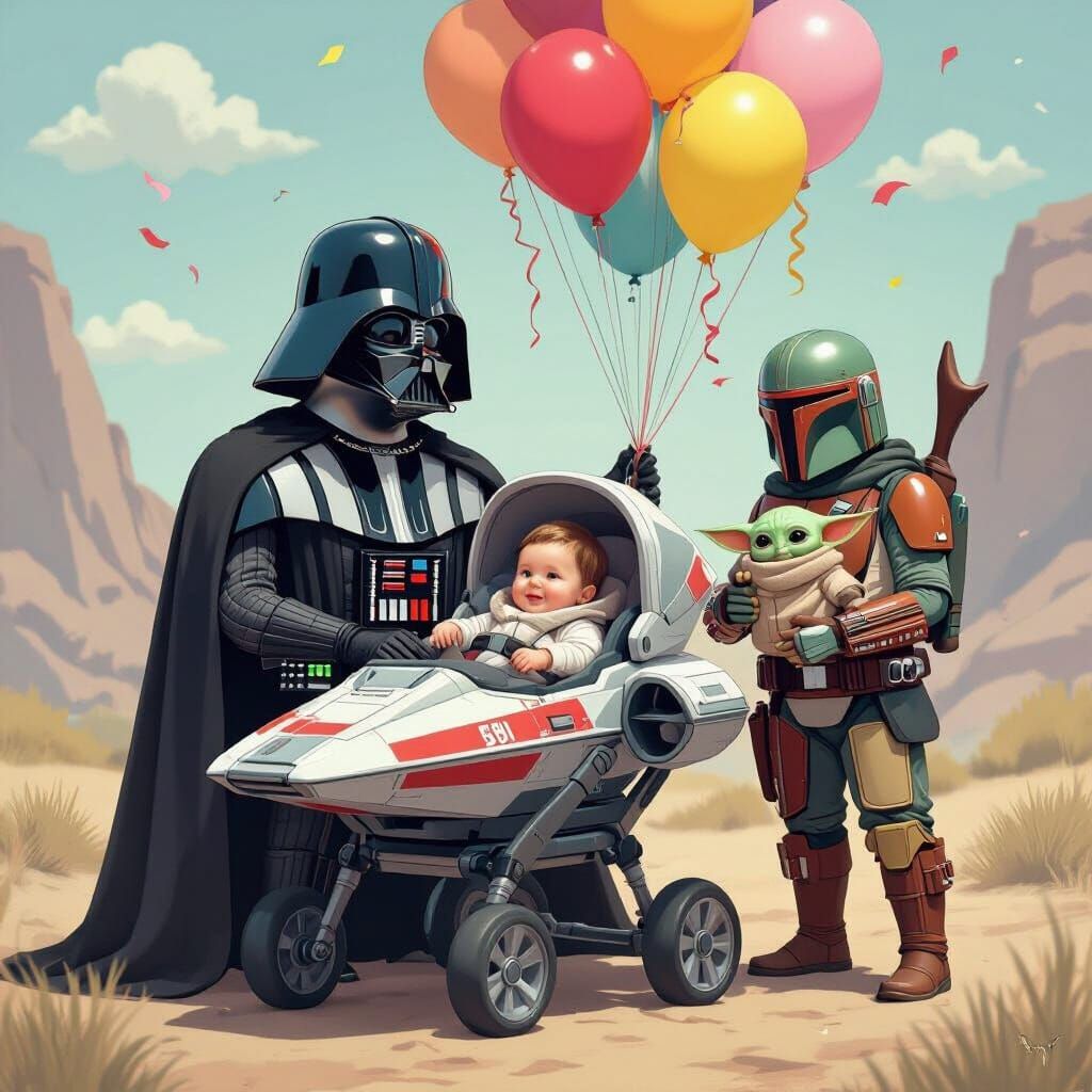 Darth Vader's Heartwarming Father's Day with Baby Luke