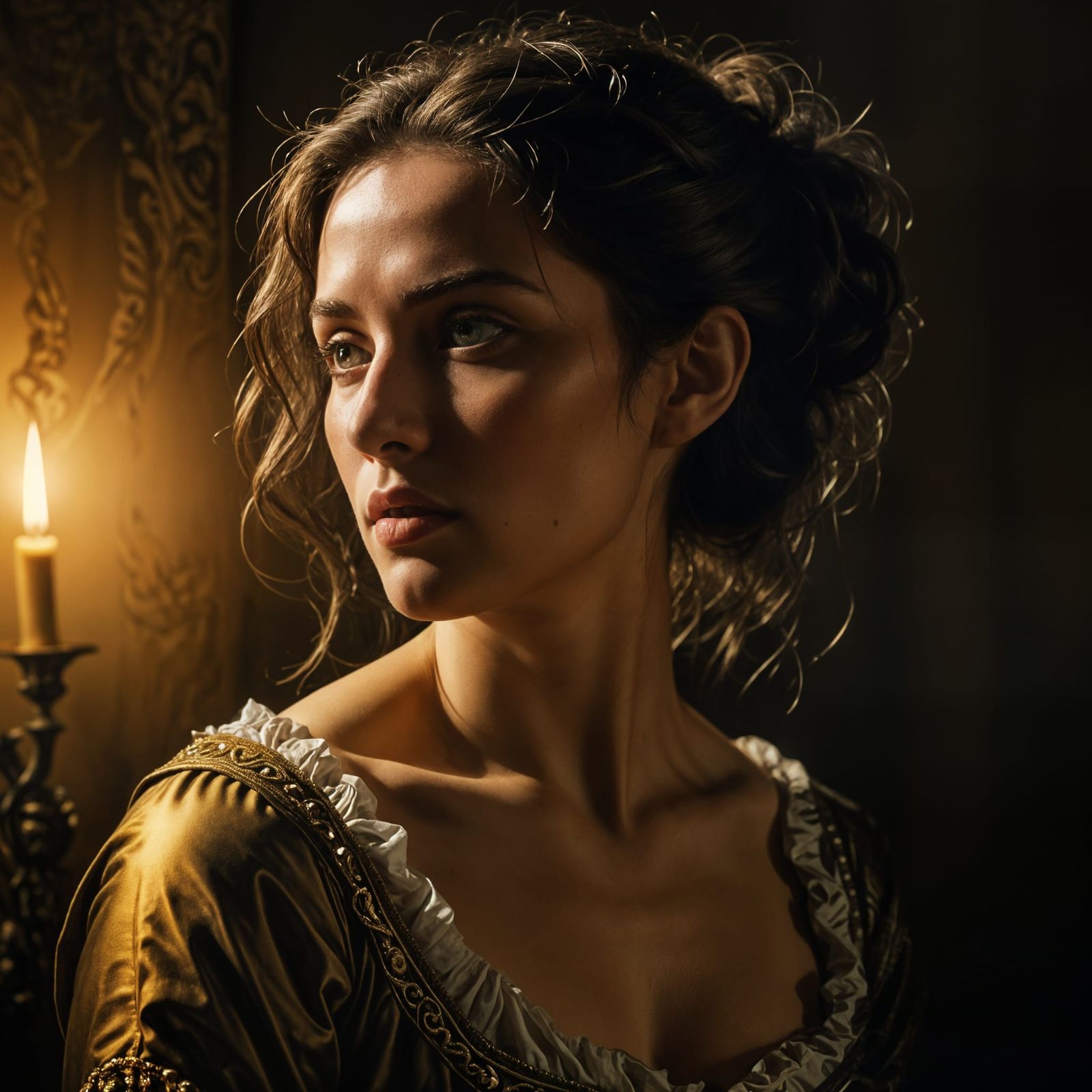 Dramatic Chiaroscuro Lighting Study