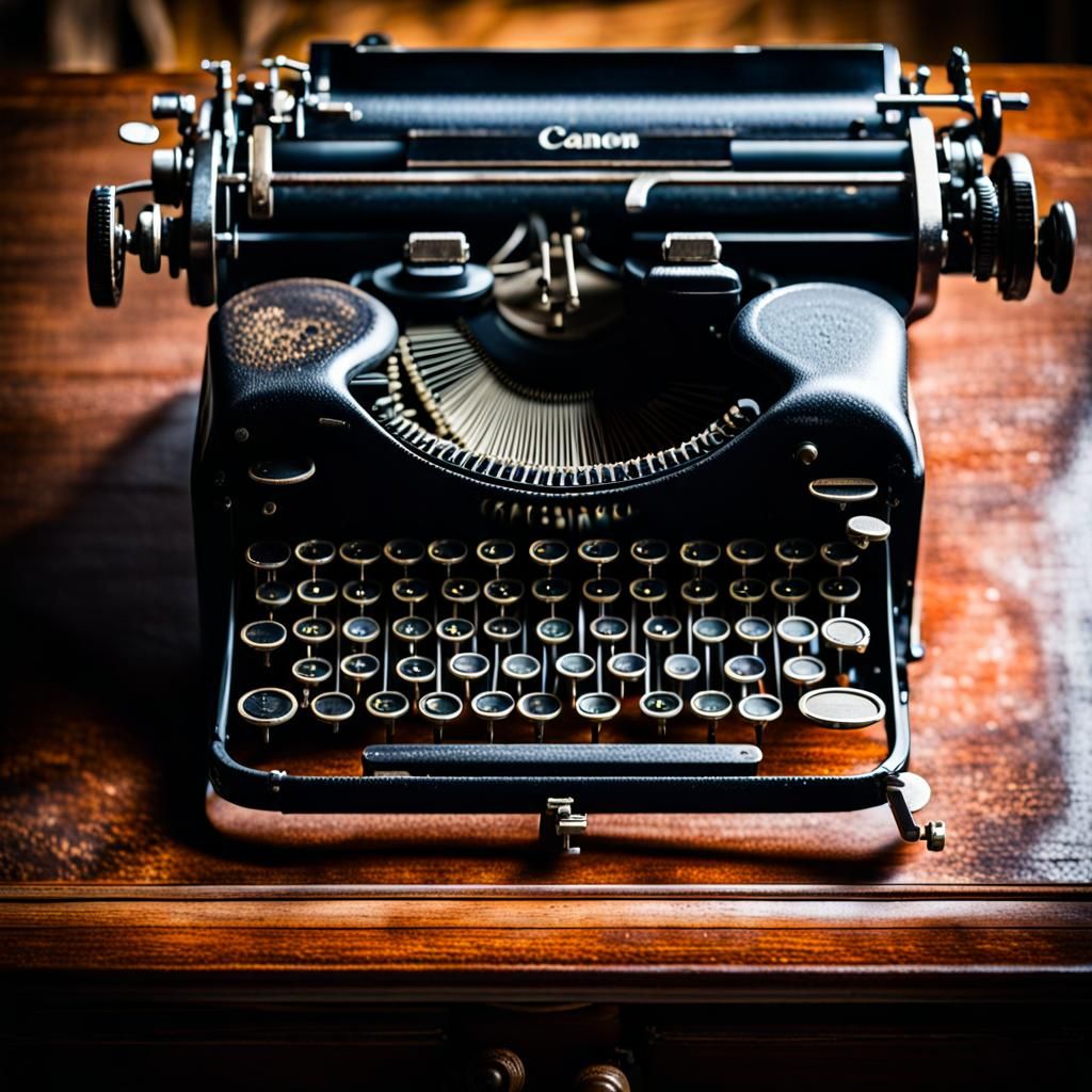 Vintage Typewriter: Close-Up Professional Photography