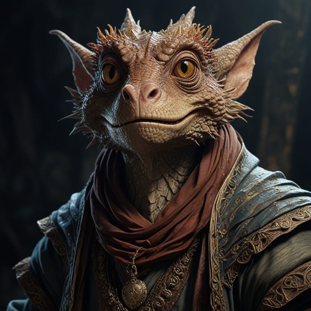 Kobold Mage in Vivid Fantasy Portrait