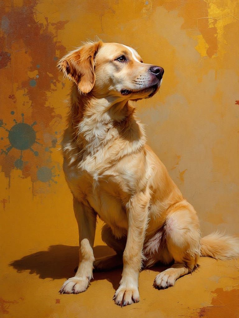 Hyperbolic Dog in Sun with Venetian Glazing