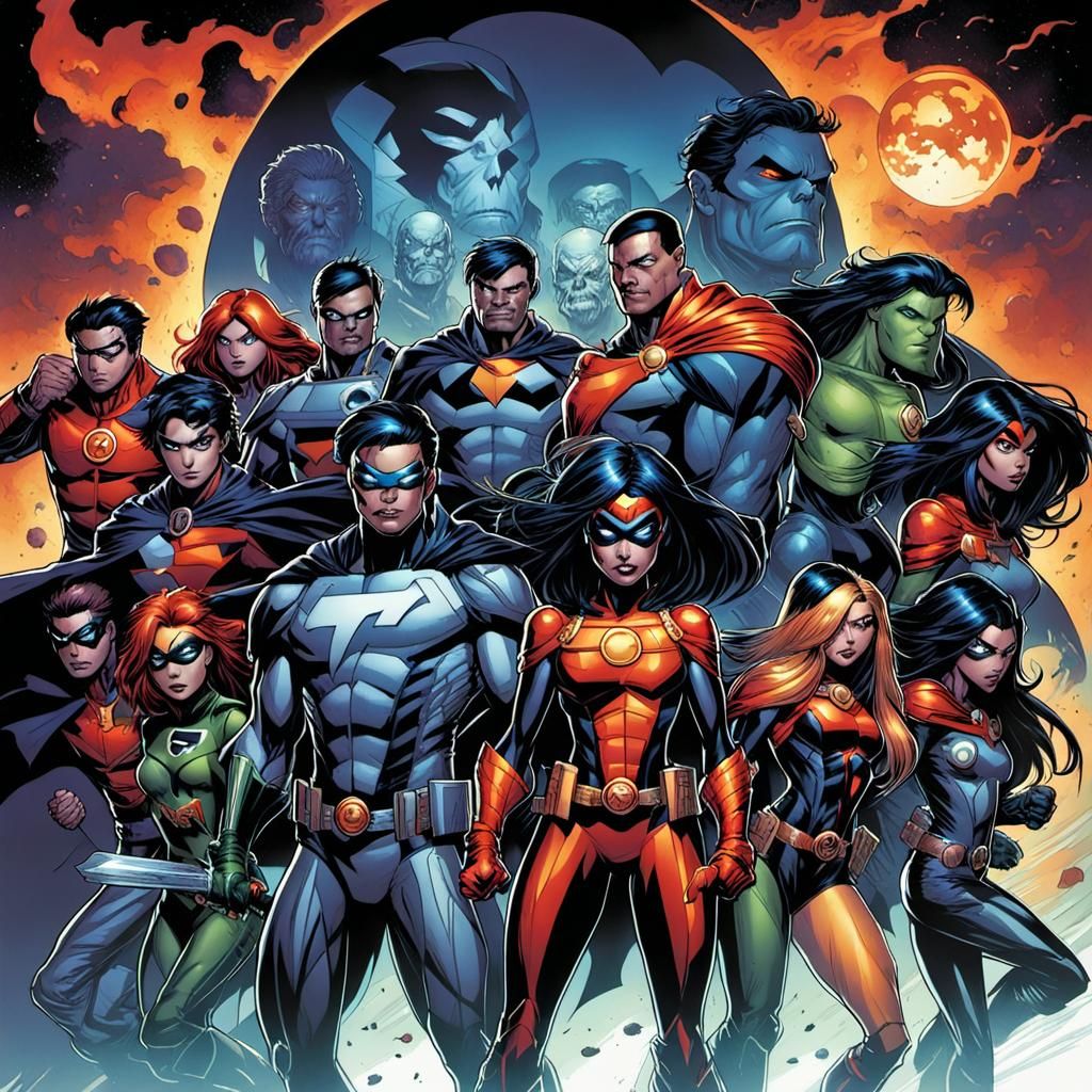 Teen Titans Comic Book Art by Mark Brooks & Dan Mumford