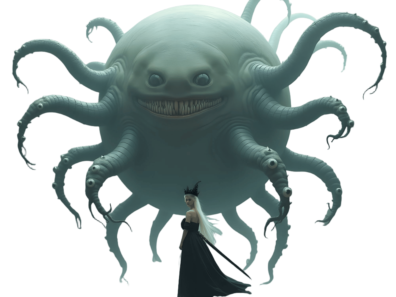 Gargantuan Floating Orb Threatens Elf Queen