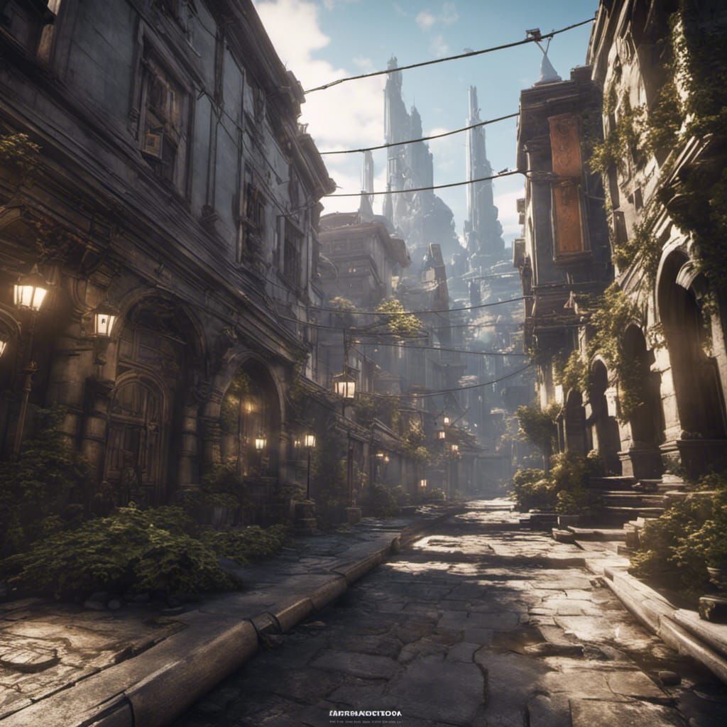 Epic 3D Medieval City Render