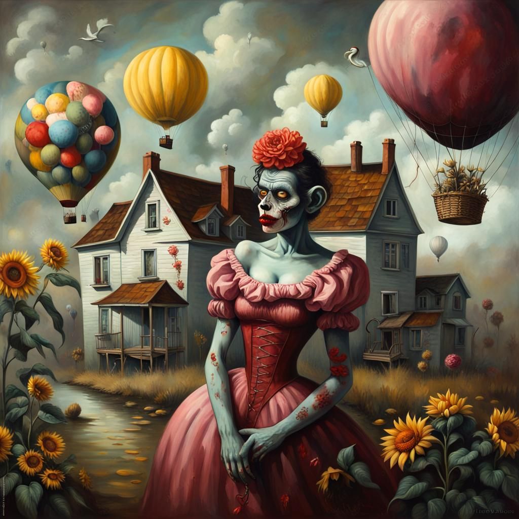 Zombie Monkey Monster Clown Woman
