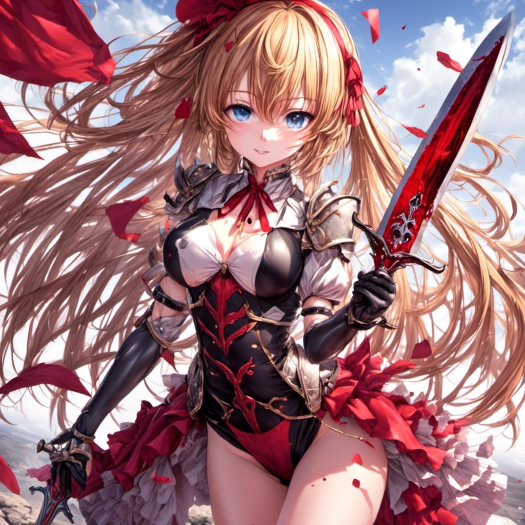 Anime Style Female Rogue with Dagger