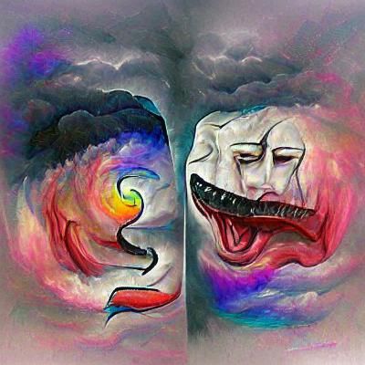 AI Generated Image: Bipolar Concept
