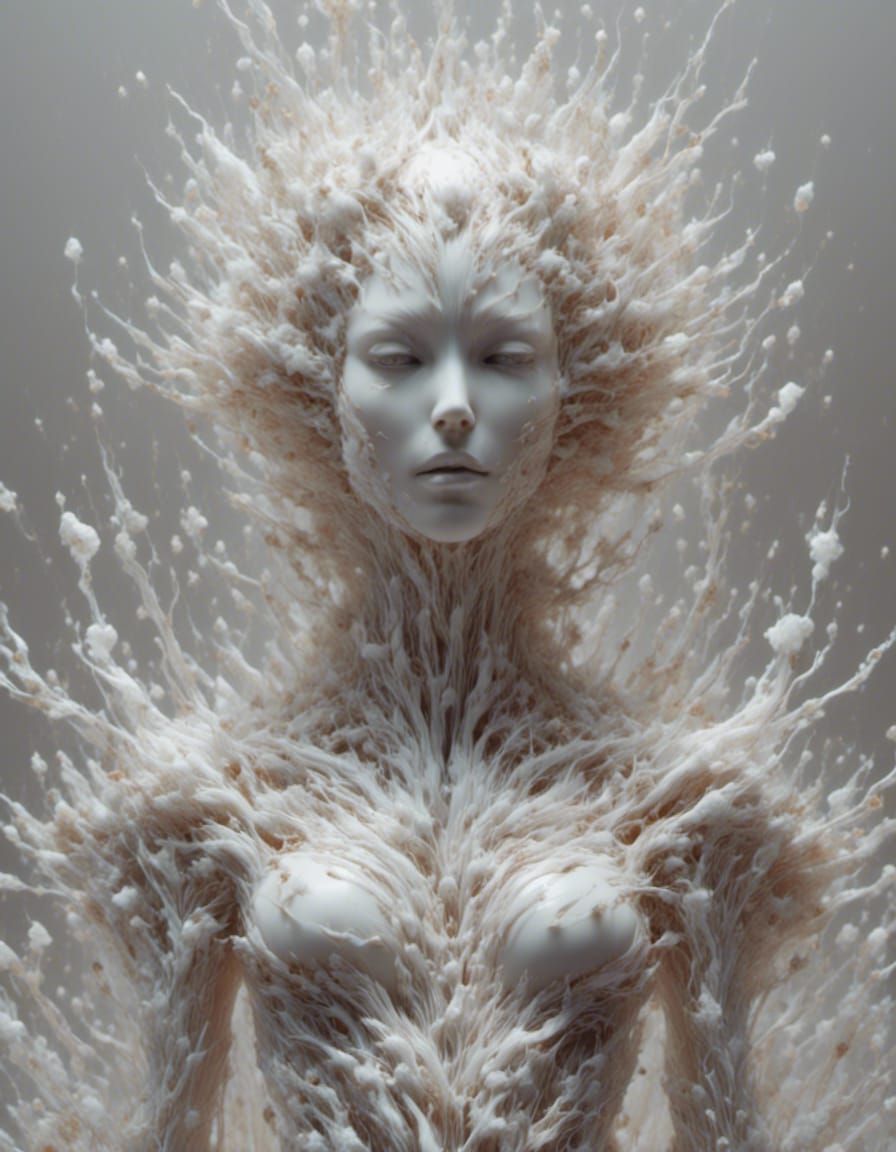 Woman Possessed by Evil in Anime Manga Style