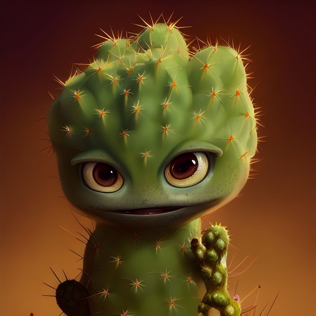 Cute little cactus creatures ...