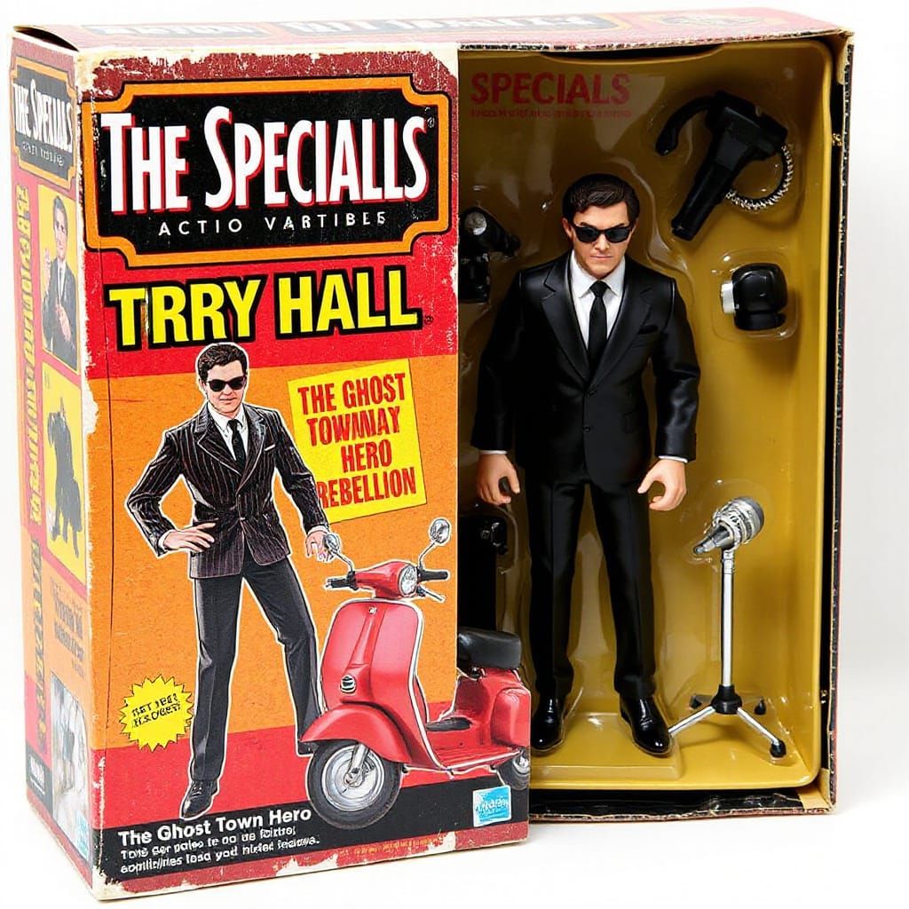 design a Terry Hall action figure in a vintage-style box! Th...