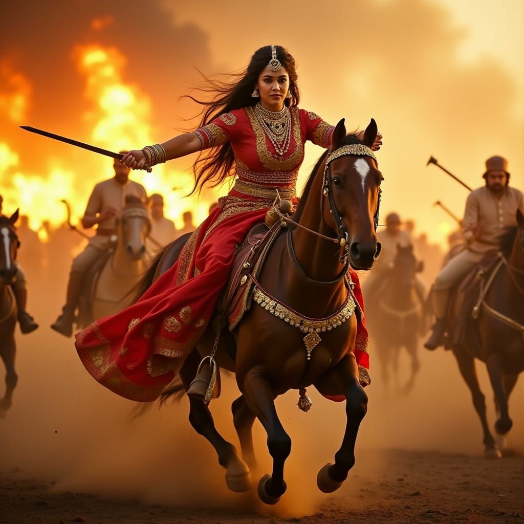 Rani Lakshmi Bai: Cinematic Battle Scene
