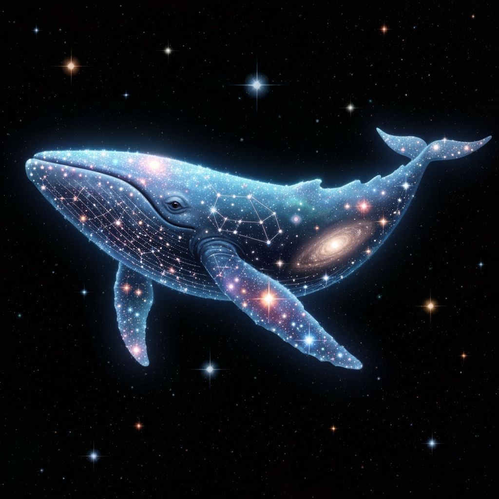 Celestial Whale Drifting Through Space