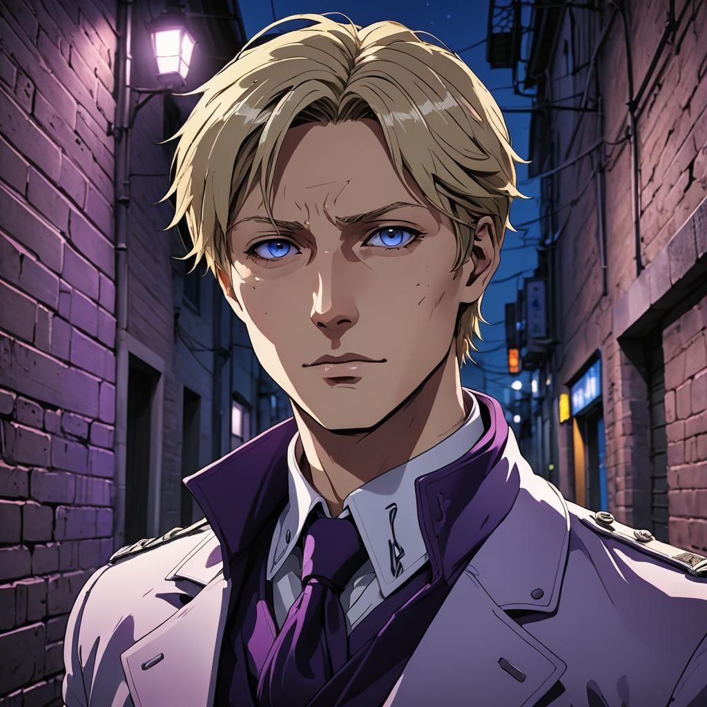 Johan Liebert Serene Portrait in Anime Style