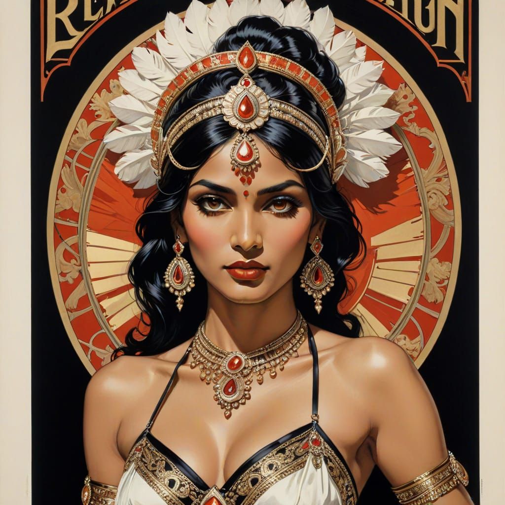 Glamour unfolds in a world of shadows