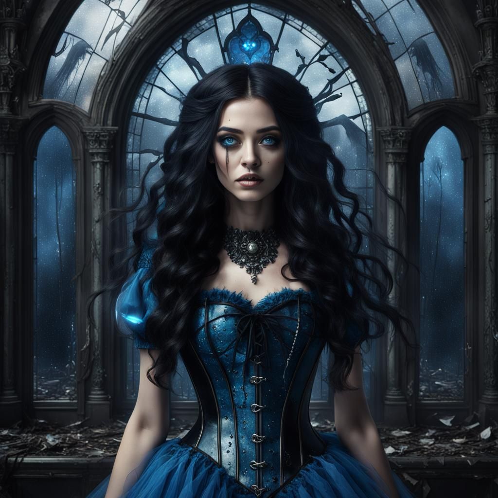 Gothic Alice in Shattered Looking Glass: Detailed Matte Pain...