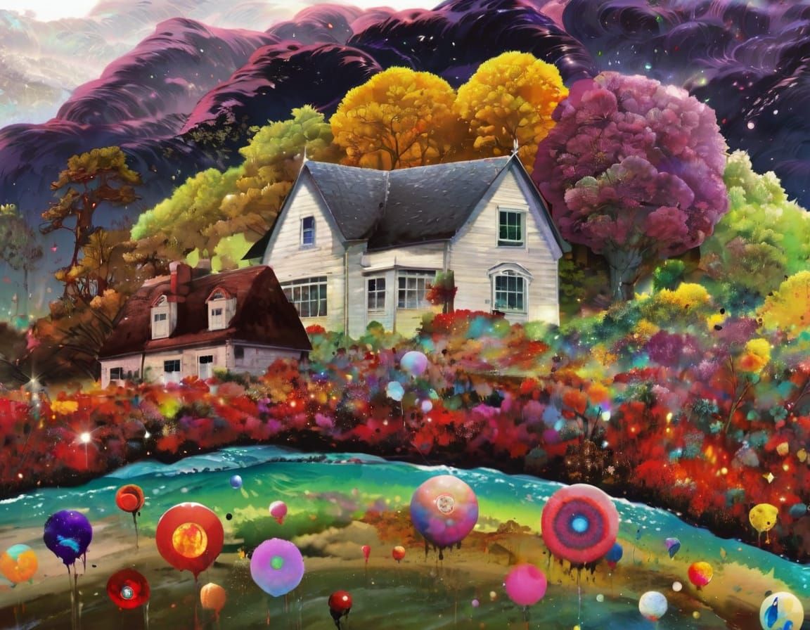 Detailed Ink Watercolour Illustration in Klimt Style