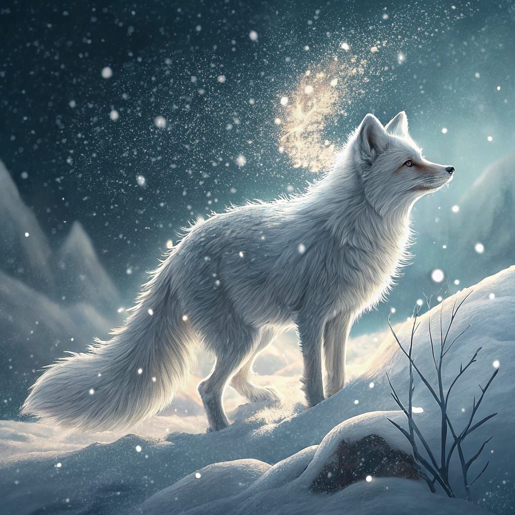 Enchanted Fox in a Winter Wonderland
