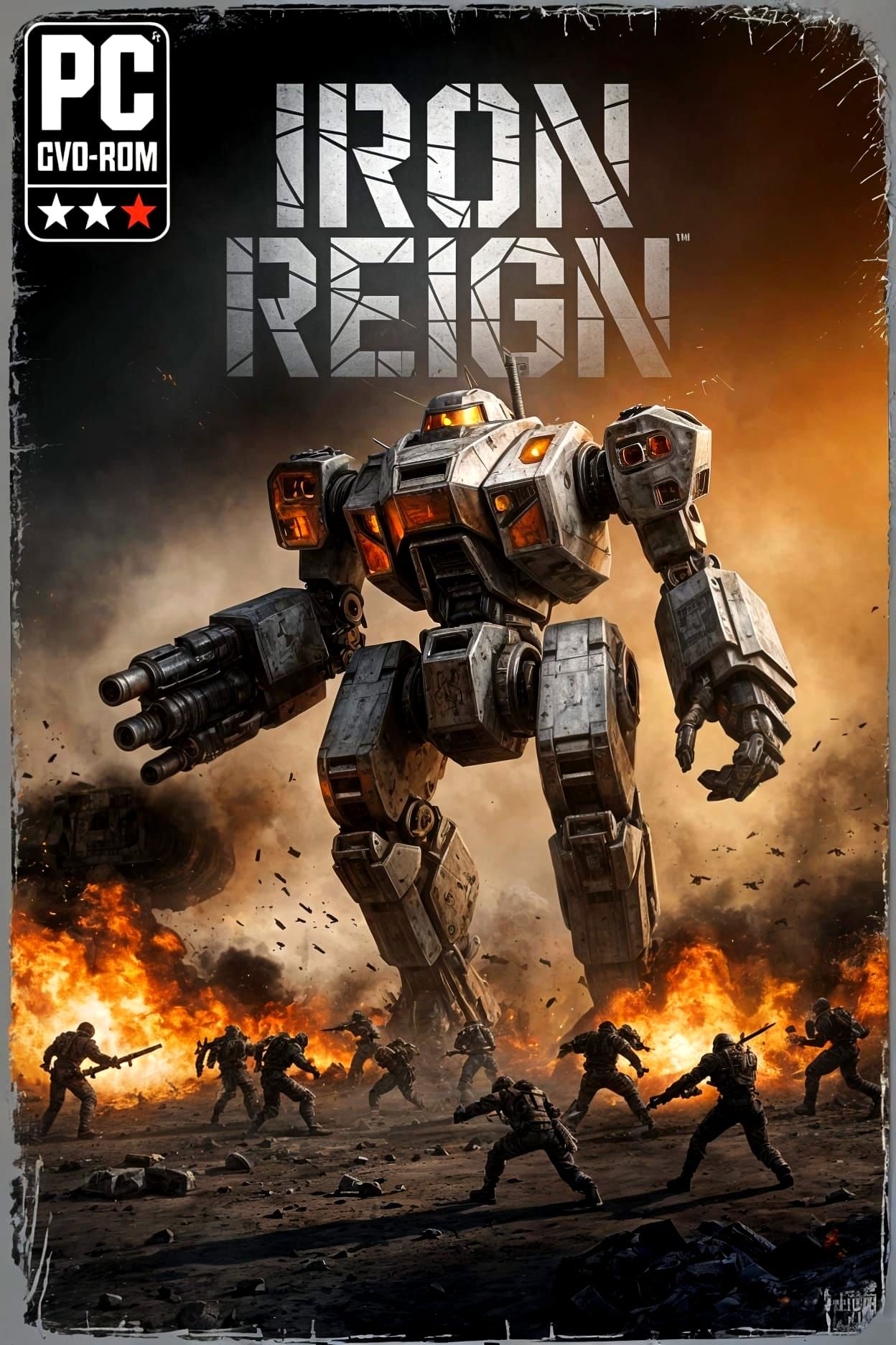 Colossal Mech Dominates Battlefield, as Digital Art