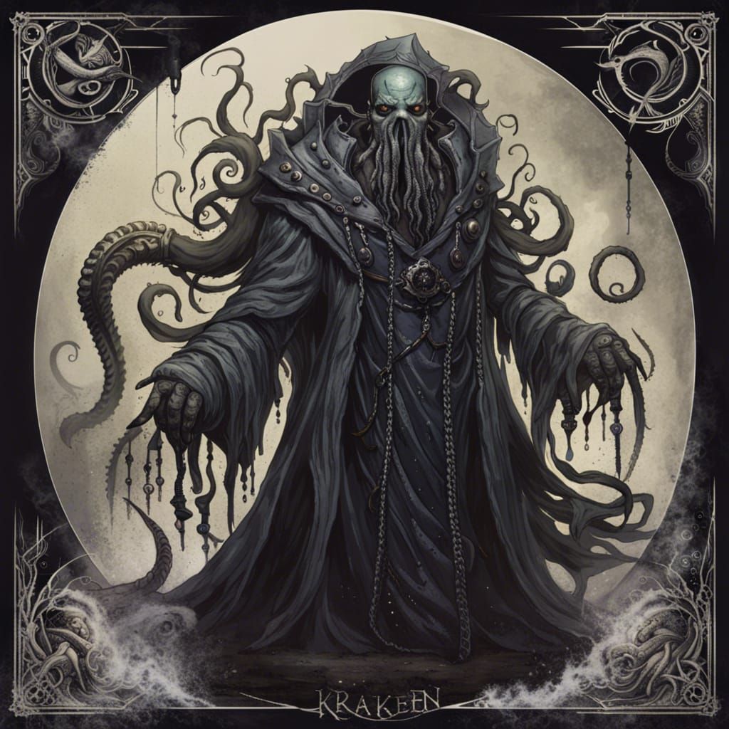 Dystopian Kraken Priest of Madness in Dust