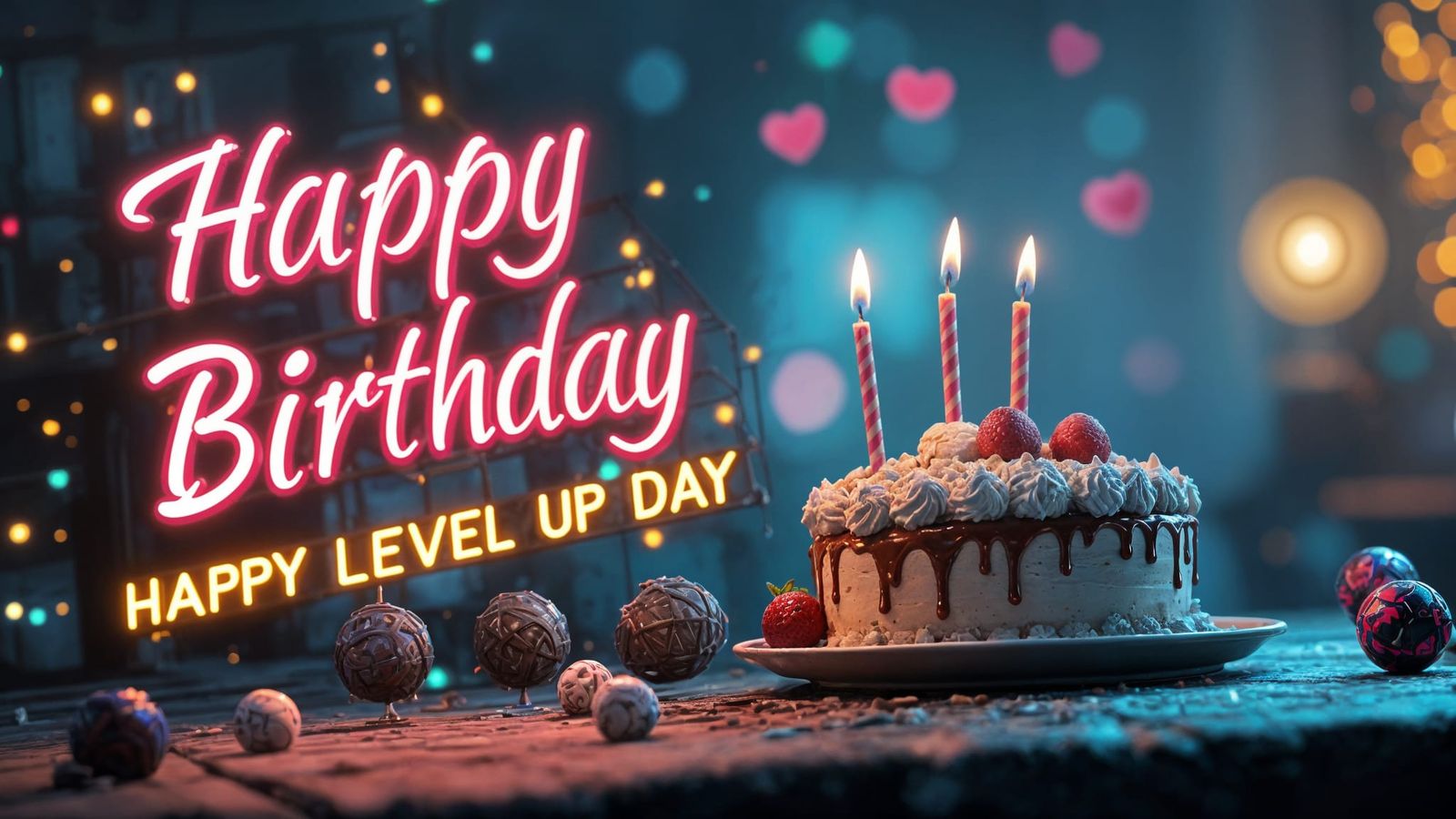 Happy Level Up Day: Gamer's Birthday Card