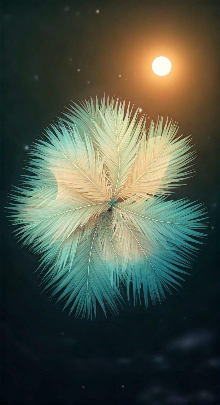 Ethereal Double Exposure Abstract Impressionism