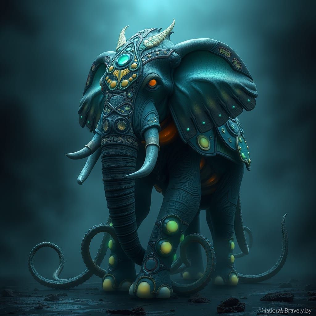 Elephant skunk octopus hybrid, macro photography