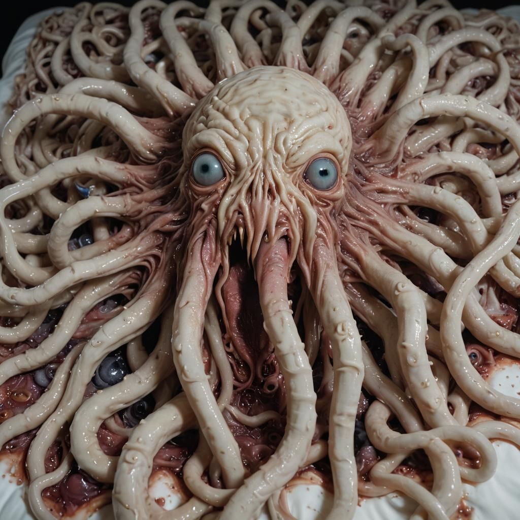 Grotesque Humanoid Mutation into Cosmic Horror