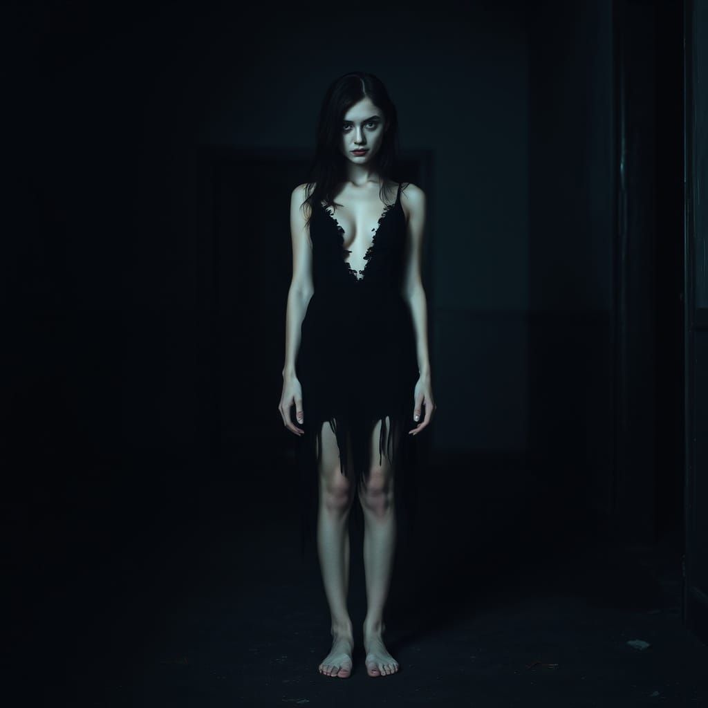 Gothic Beauty in Shadows