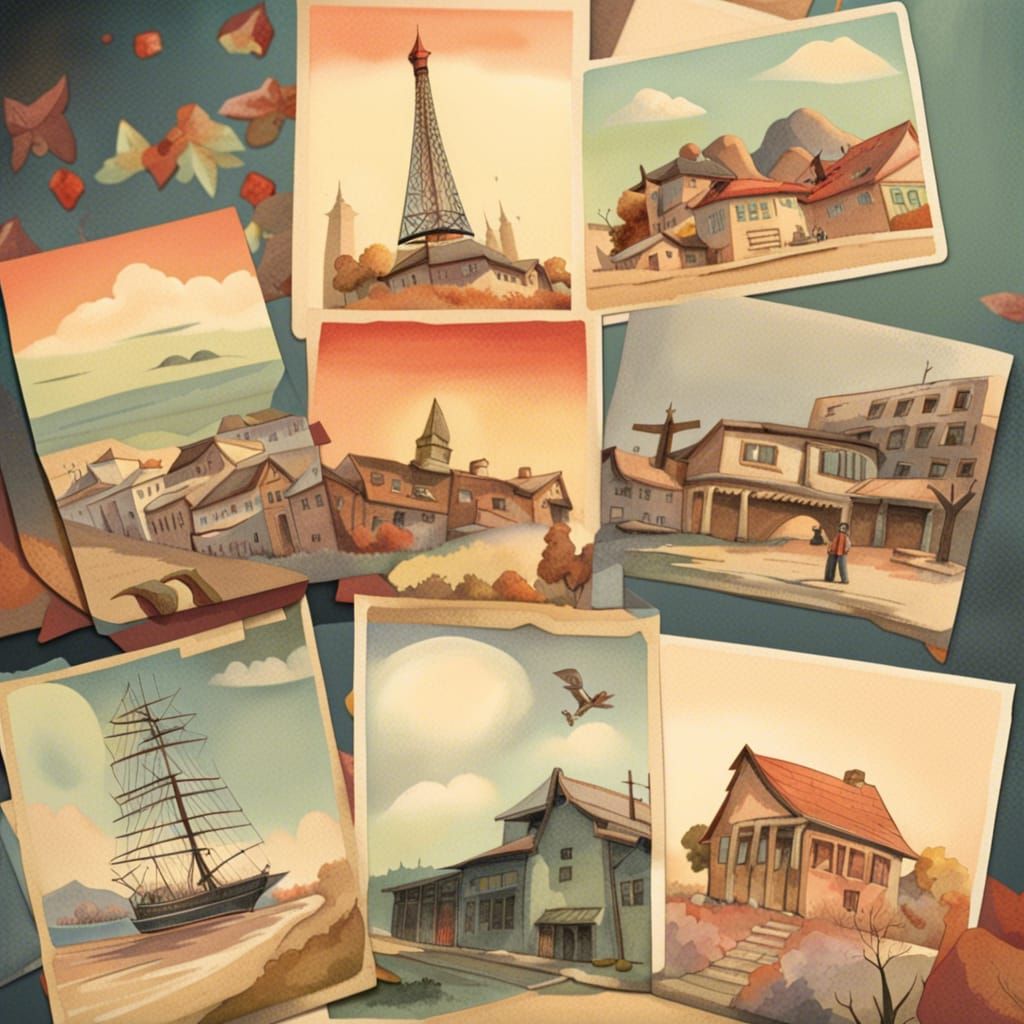 AI Generated Postcards