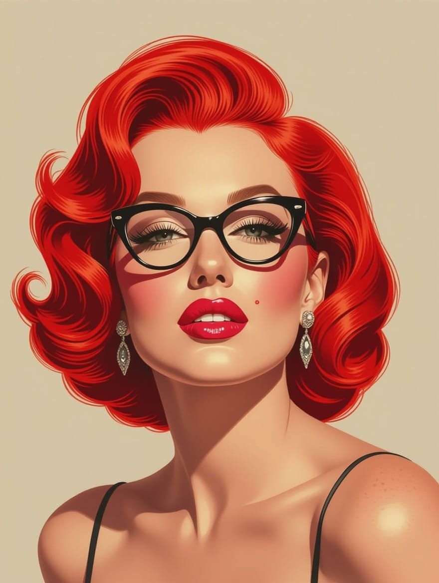 Timeless Old Hollywood Glamour Portrait