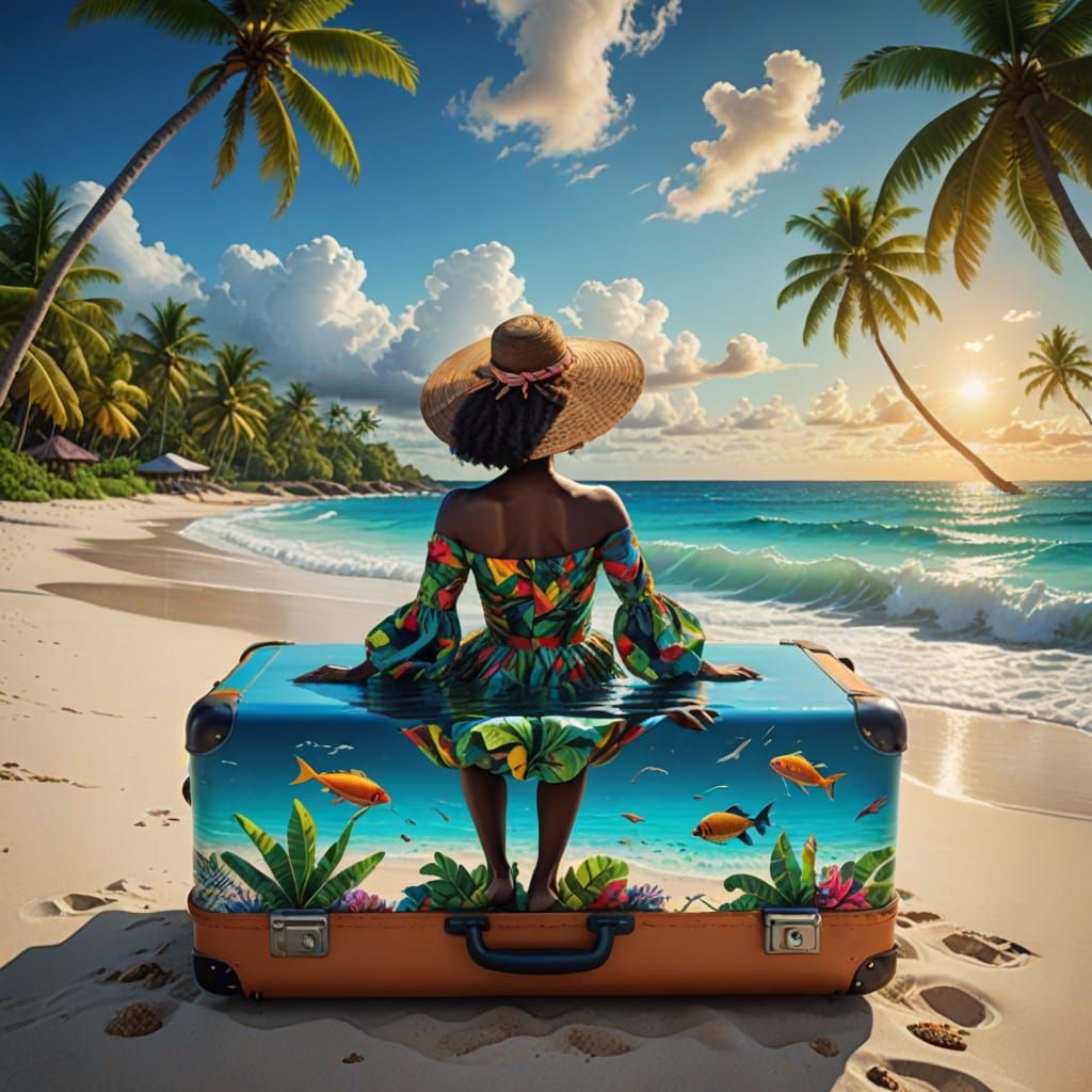 Vibrant Caribbean Getaway in a Suitcase