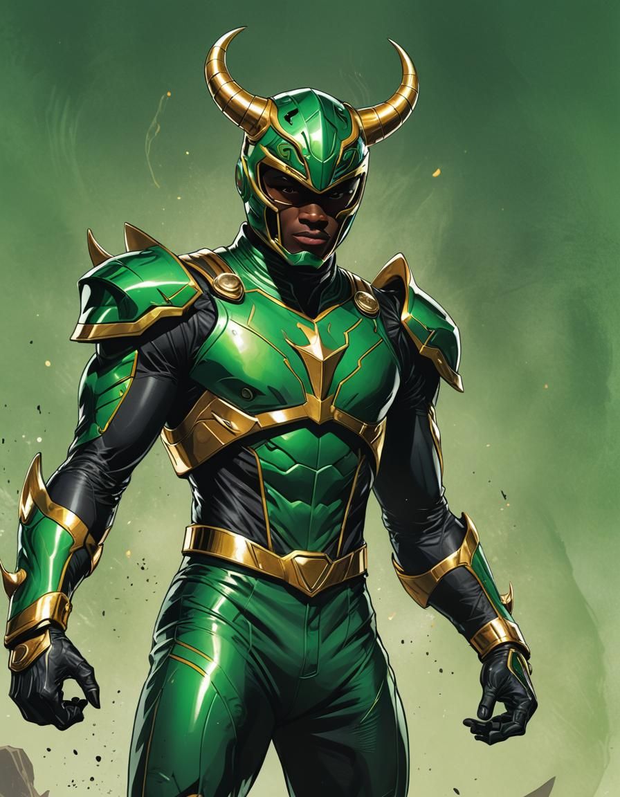 Green Bull Power Ranger Concept Art