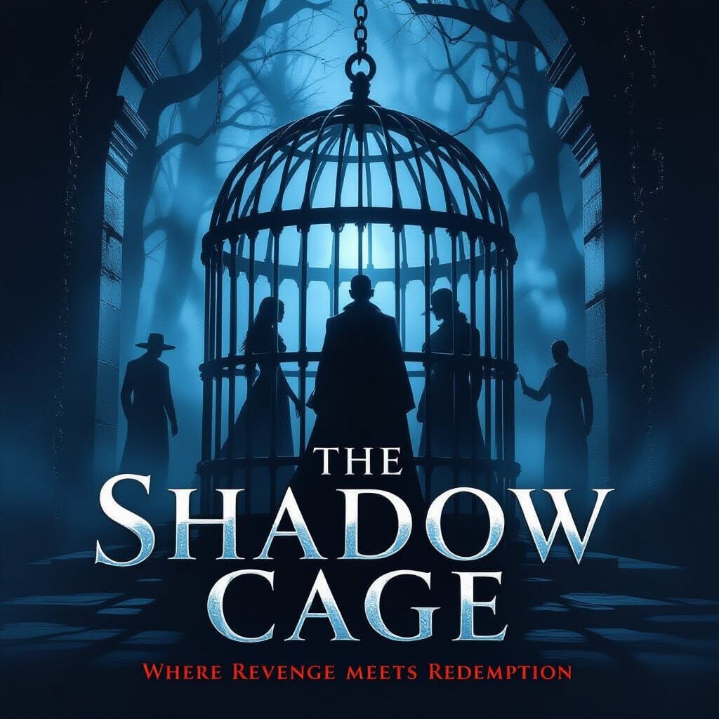 The Shadow Cage: Cinematic Book Cover Art