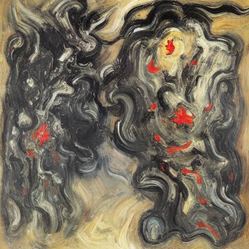 Tanks in Snowy Chaos: An Expressionist Vision