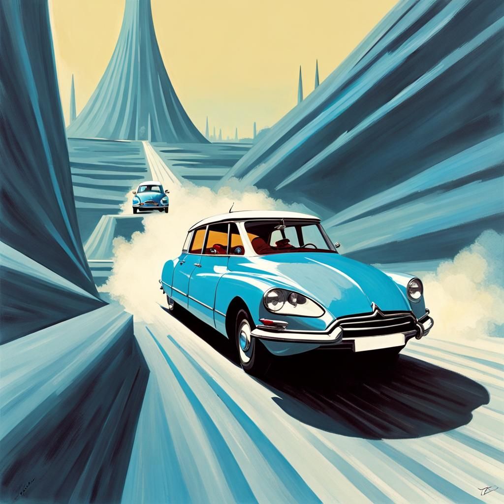 Phantomas's Retrofuturistic Escape in Citroen DS